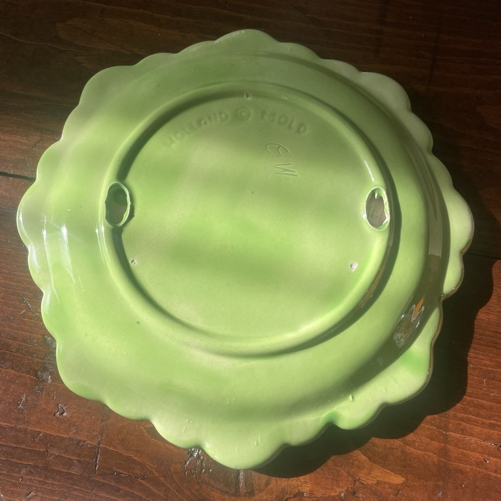 Vintage 80s 70s Holland Mold Cabbage Bowl Soup Tureen with Under Plate No Lid - Picture 7 of 7